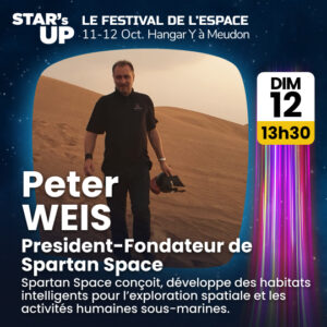 Peter Weis, president-fondateur de Spartan Space dimanche 12 octobre à 13H30